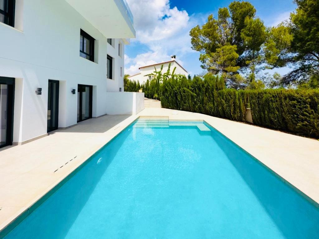 Calpe Villa Lujo Playa Piscina Jardin Barbacoa Ideal Familias Y Grupos Bagian luar foto