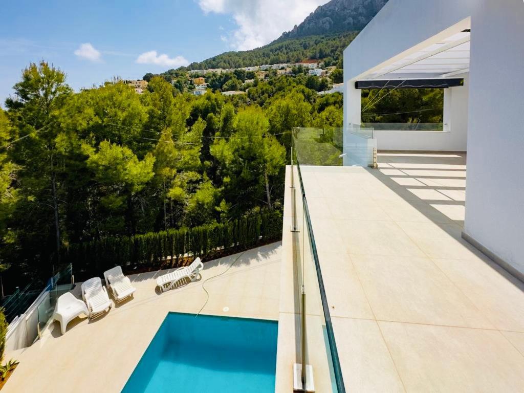 Calpe Villa Lujo Playa Piscina Jardin Barbacoa Ideal Familias Y Grupos Bagian luar foto